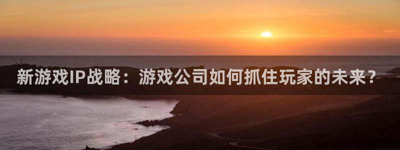 下载凯发k8：新游戏IP战略：游戏公司如何抓住玩家的未来？